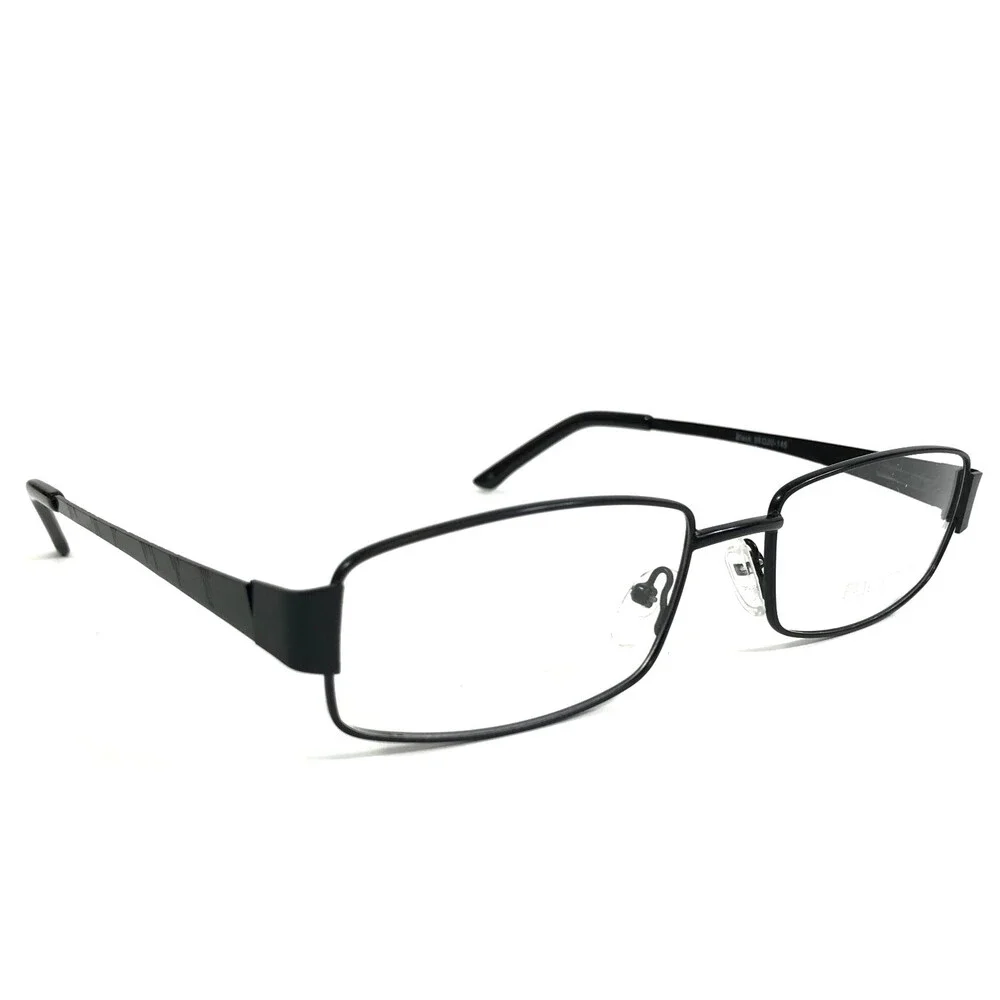 Peach Tree by Capri Eyeglasses Frames PT88 Black Rectangle Wire Rim 55-20-145